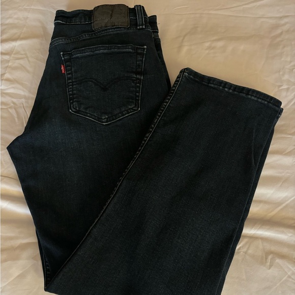 Men's LEVIS 514 Black Label Straight Fit     33 X 30 Dark Wash Stretch Jeans - Picture 15 of 15